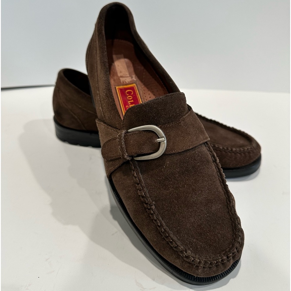Vintage Cole Haan suede loafer buckle size 8 1/2